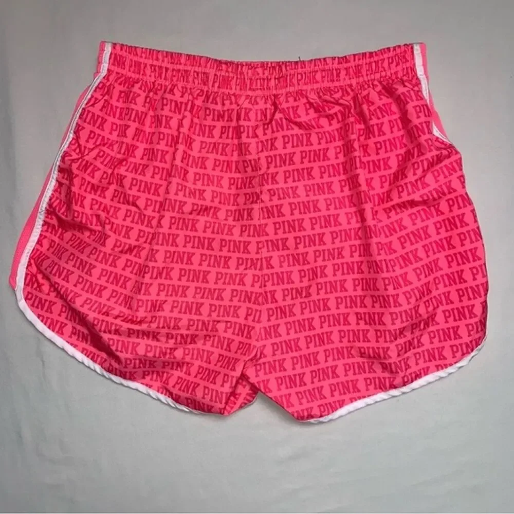 PINK Victoria Secret Running Shorts Women’s Medium Neon Pink Exercise Workout
